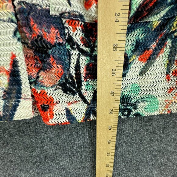 Ali Miles Cardigan Womens Petite Small Breathable Button Up Pockets Tropical - Picture 9 of 16